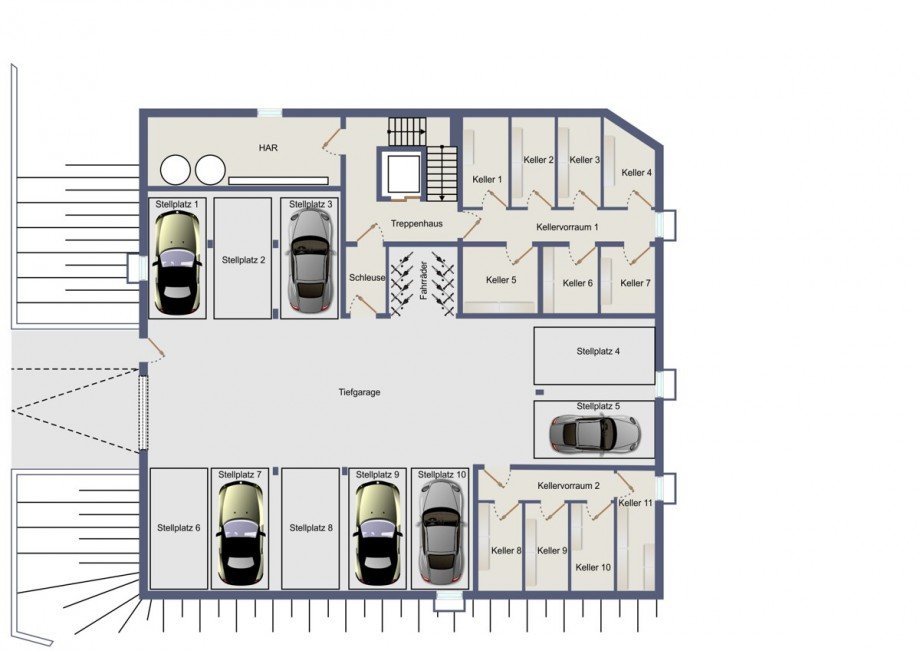 Kellergeschoss Erdgeschosswohnung Radevormwald