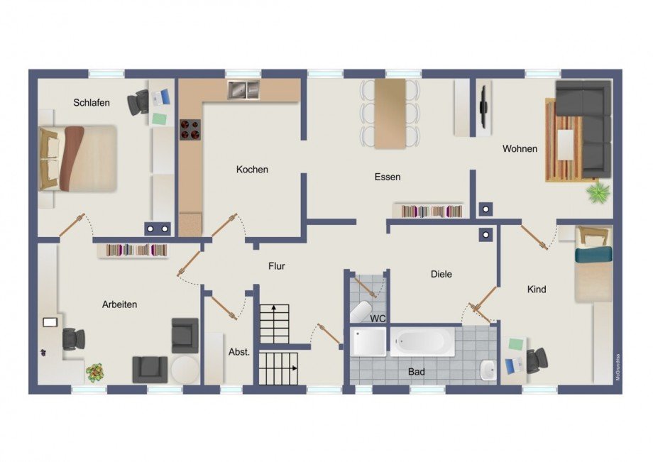 Obergeschoss Mehrfamilienhaus H�ckeswagen