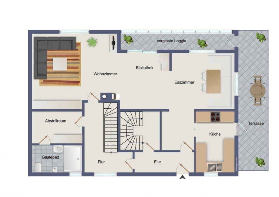 Erdgeschoss Einfamilienhaus H�ckeswagen