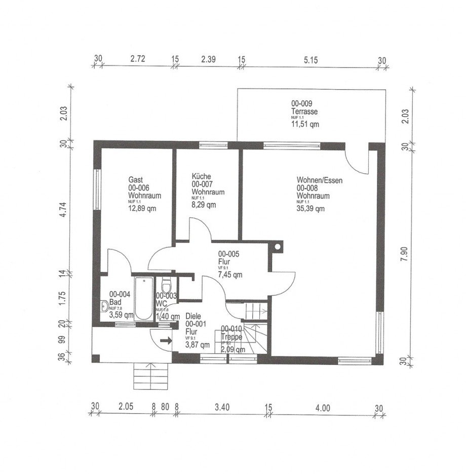 Erdgeschoss Einfamilienhaus H�ckeswagen