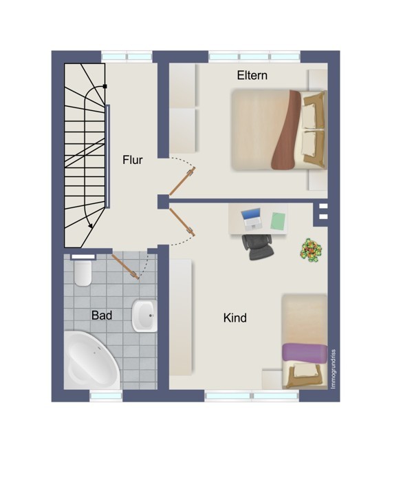 Obergeschoss Reiheneckhaus H�ckeswagen