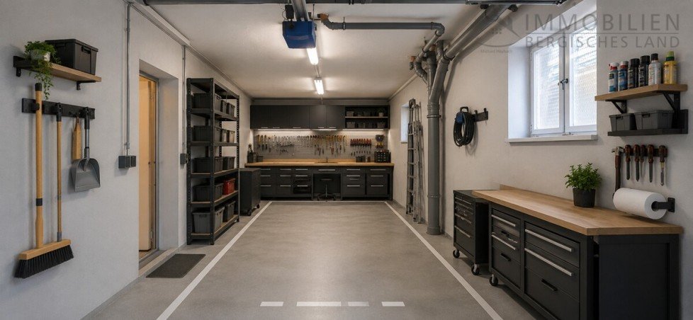 Einrichtungsbeispiel Garage Einfamilienhaus H�ckeswagen