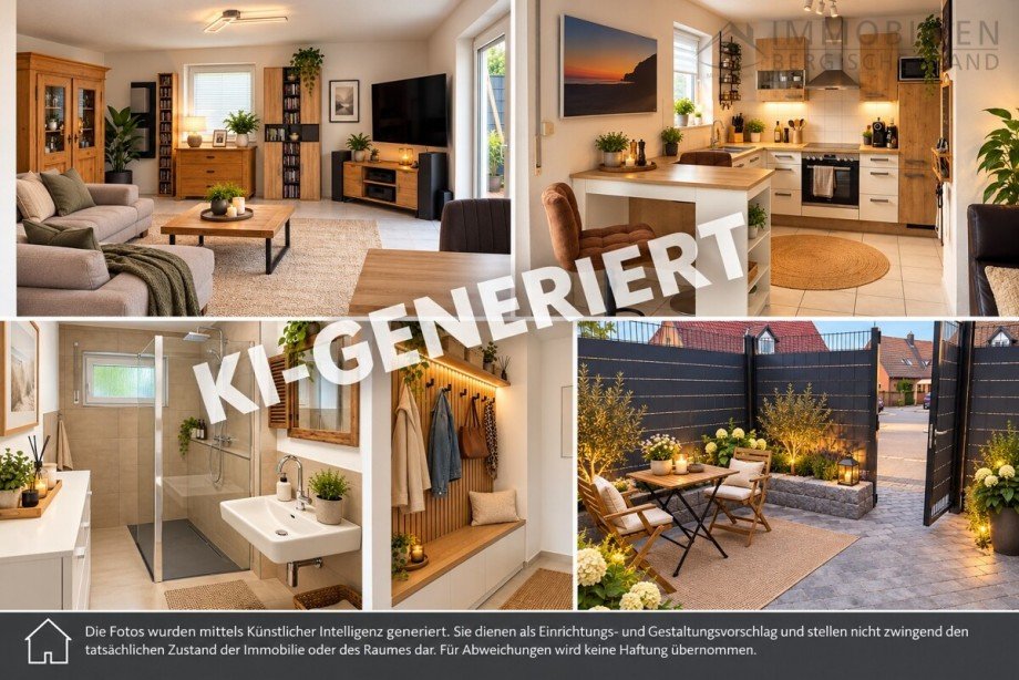 Collage mit KI-Hinweis Souterrainwohnung H�ckeswagen