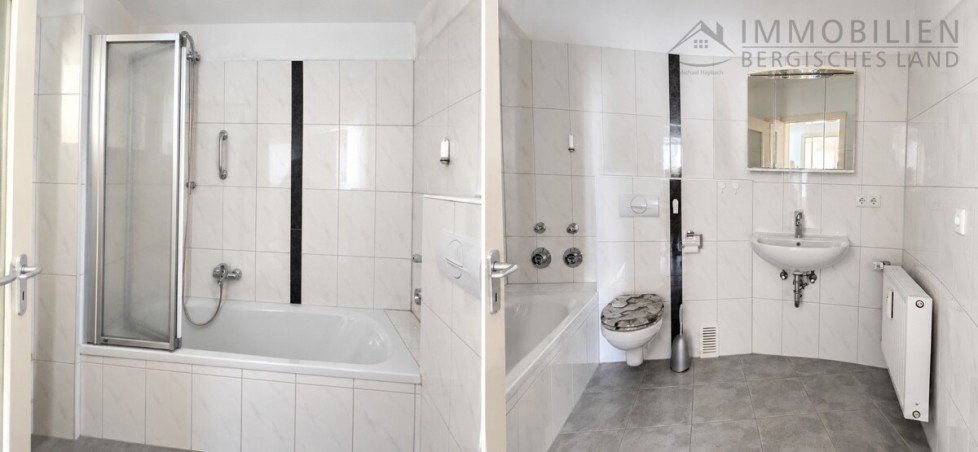 Bad mit Wanne Etagenwohnung Radevormwald