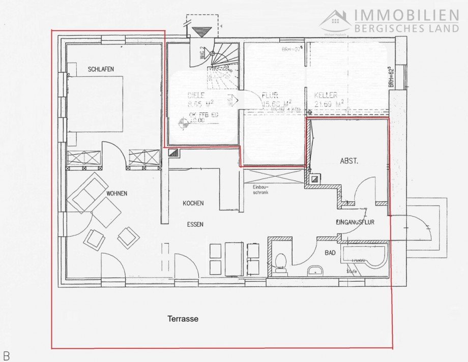 Grundriss Erdgeschosswohnung H�ckeswagen