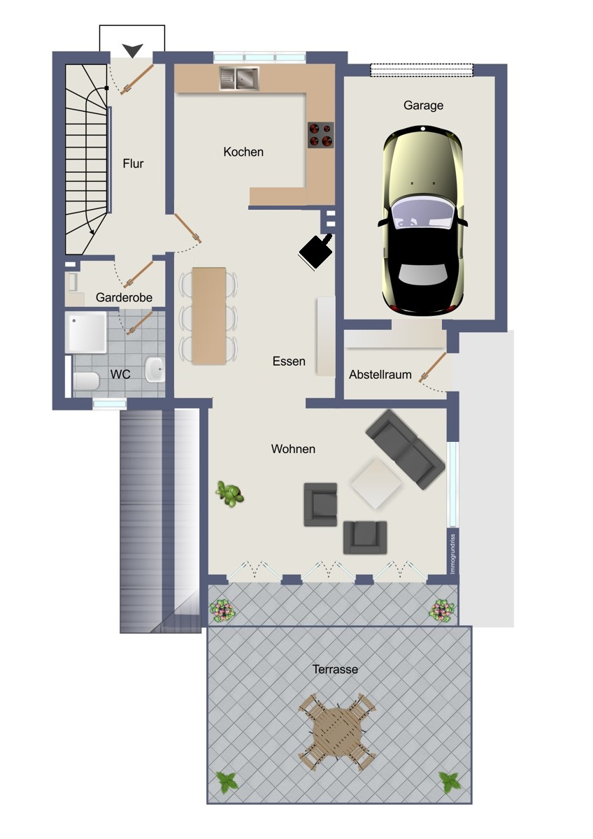 Erdgeschoss Reiheneckhaus H�ckeswagen