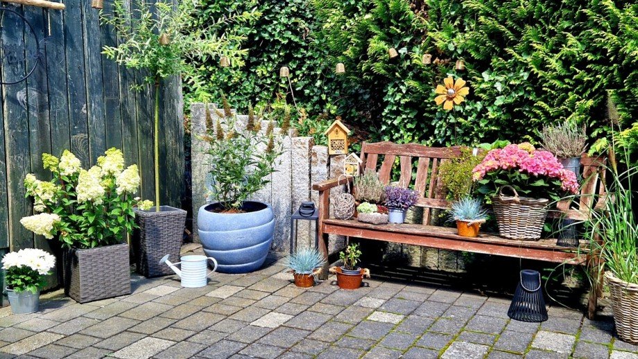 Zweite Terrasse Doppelhaush�lfte Wermelskirchen