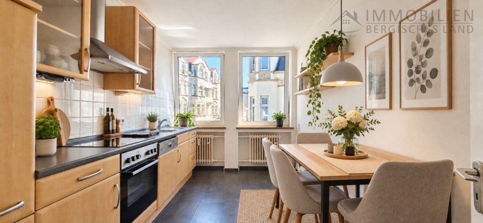 Einrichtungsbeispiel K�che Etagenwohnung Radevormwald