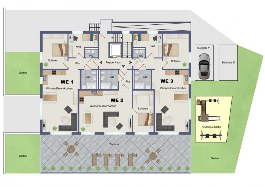 Erdgeschoss Erdgeschosswohnung Radevormwald