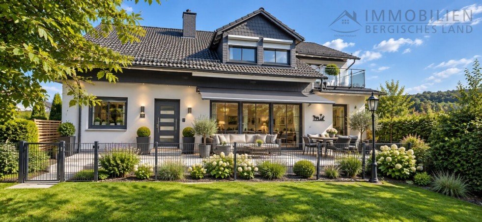 Gestaltungsvorschlag Eingang mit Garten und Terrasse Erdgeschosswohnung H�ckeswagen
