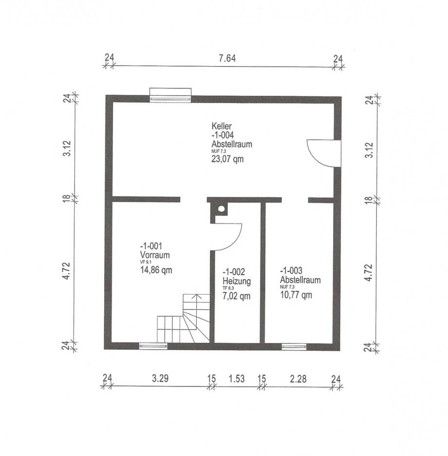 Kellergeschoss Einfamilienhaus H�ckeswagen