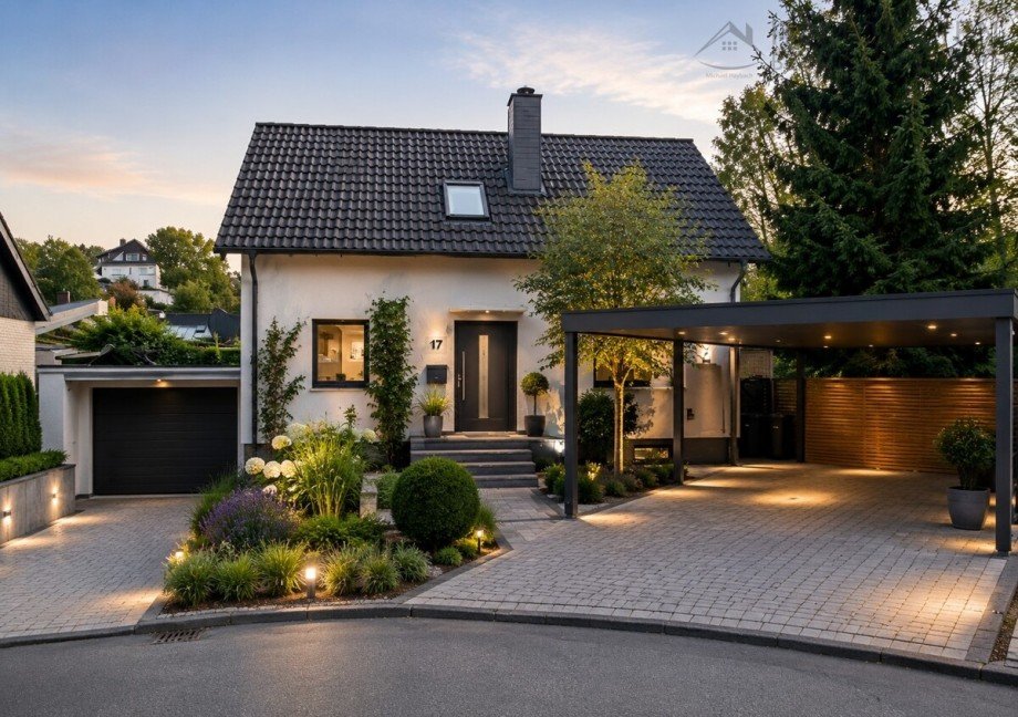 Gestaltungsbeispiel Ansicht Einfamilienhaus H�ckeswagen