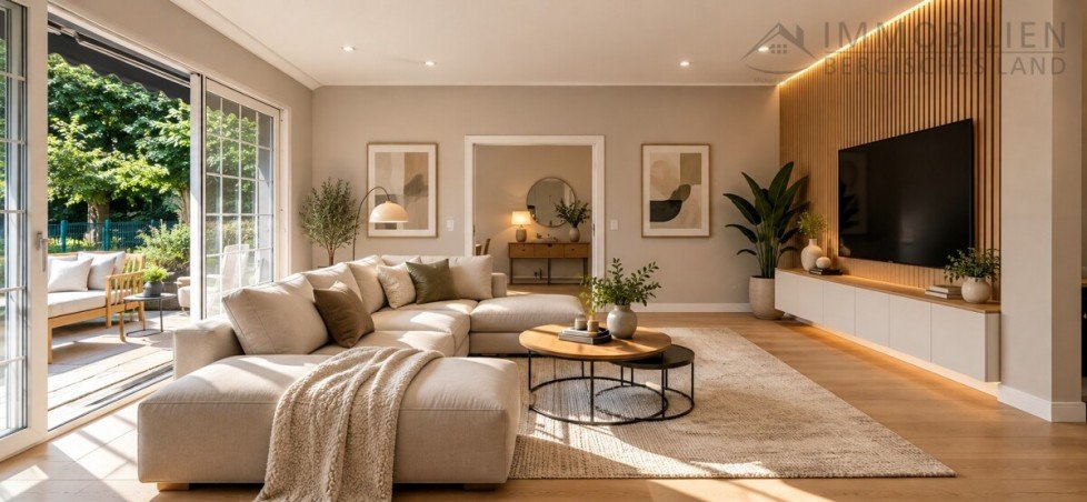 Einrichtungsvorschlag Wohnzimmer Erdgeschosswohnung H�ckeswagen