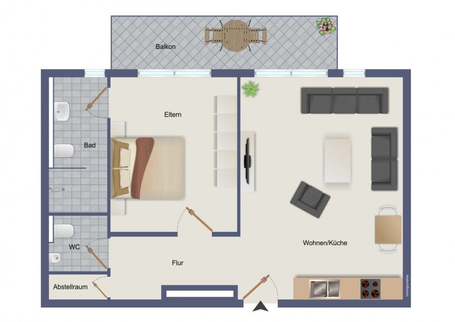 2. Obergeschoss Etagenwohnung H�ckeswagen