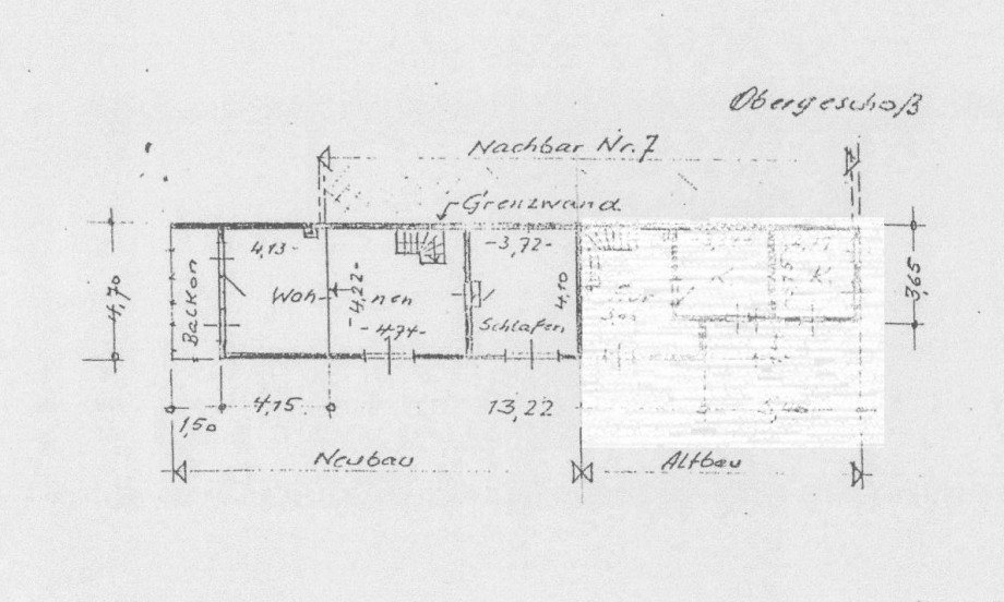 Grundriss OG Doppelhaush�lfte Wermelskirchen