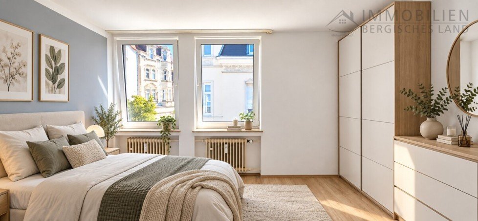 Einrichtungsbeispiel Schlafzimmer Etagenwohnung Radevormwald